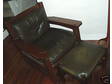 L&Jg Stickley Eastwood Chair & Ottoman Leather/Oak