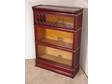 Mahogany Barrister Bookcase with Leaded Glass by Globe Wernicke