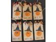For sale is a set of 6 Halloween hang tags.